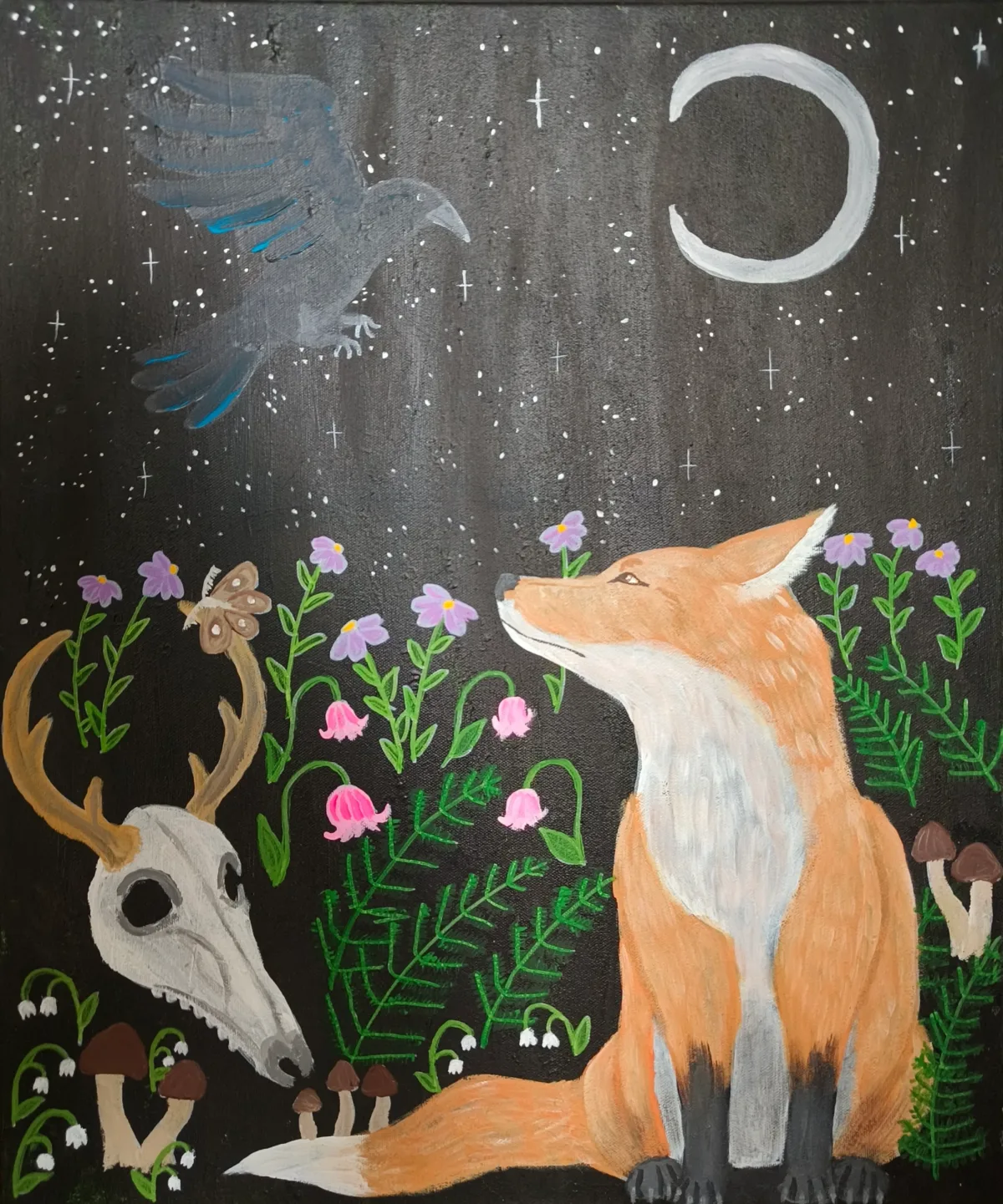 Under the Crescent Moon, an artwork by Juno