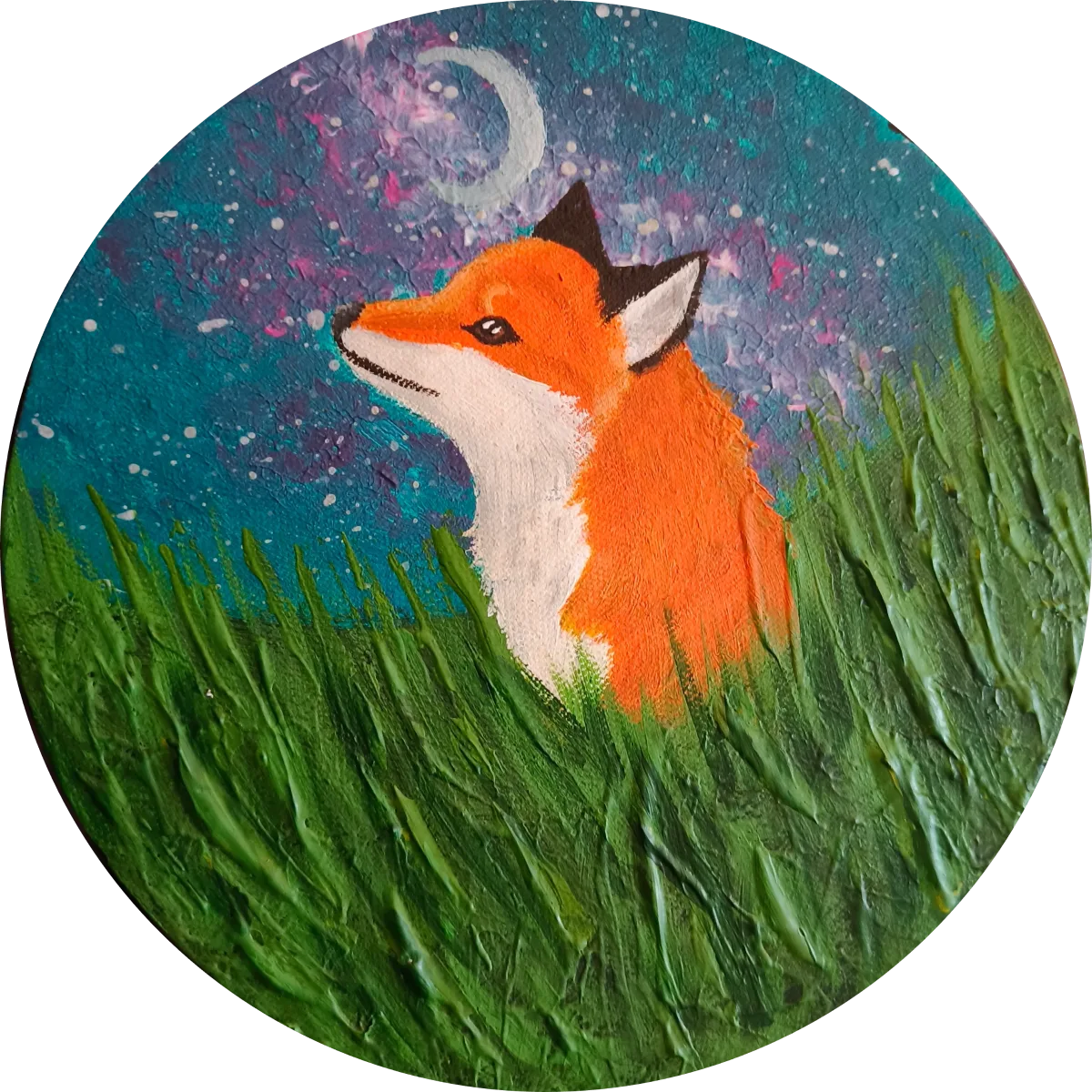 Foxes and Galaxies 5, an artwork by Juno
