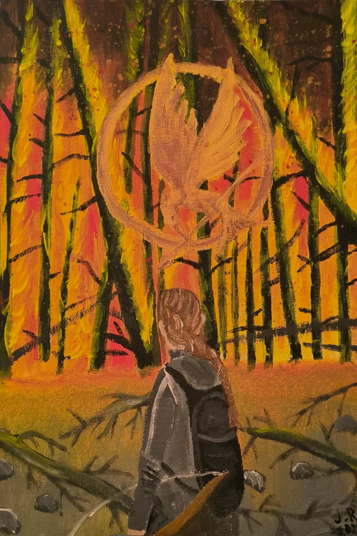 Katniss the Girl on Fire, an artwork by Juno