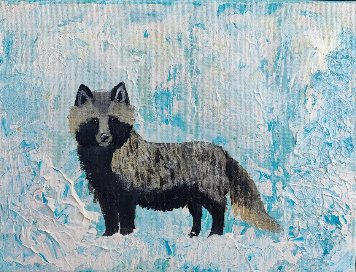 Raccoon dog, an artwork by Juno