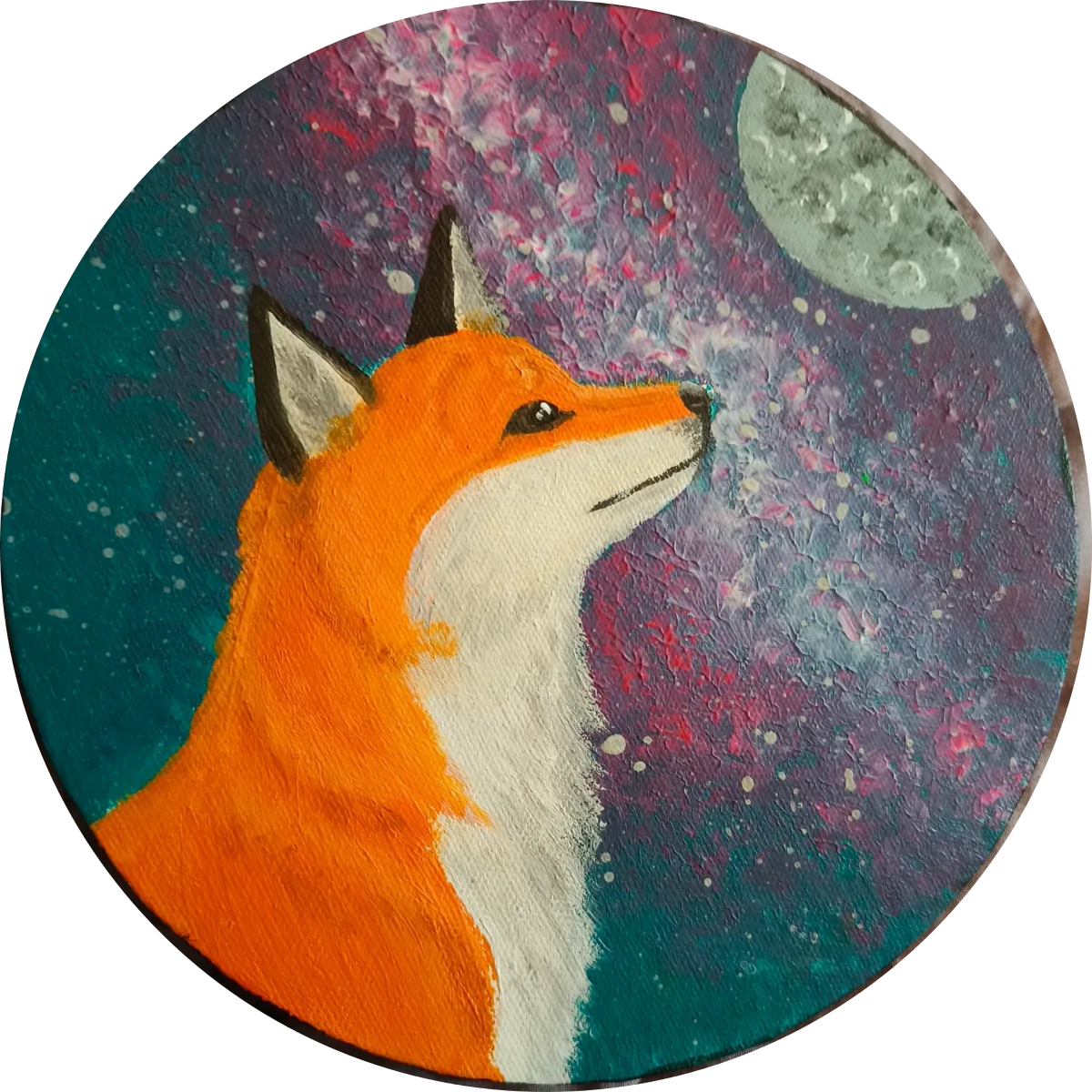 Foxes and Galaxies 4, an artwork by Juno