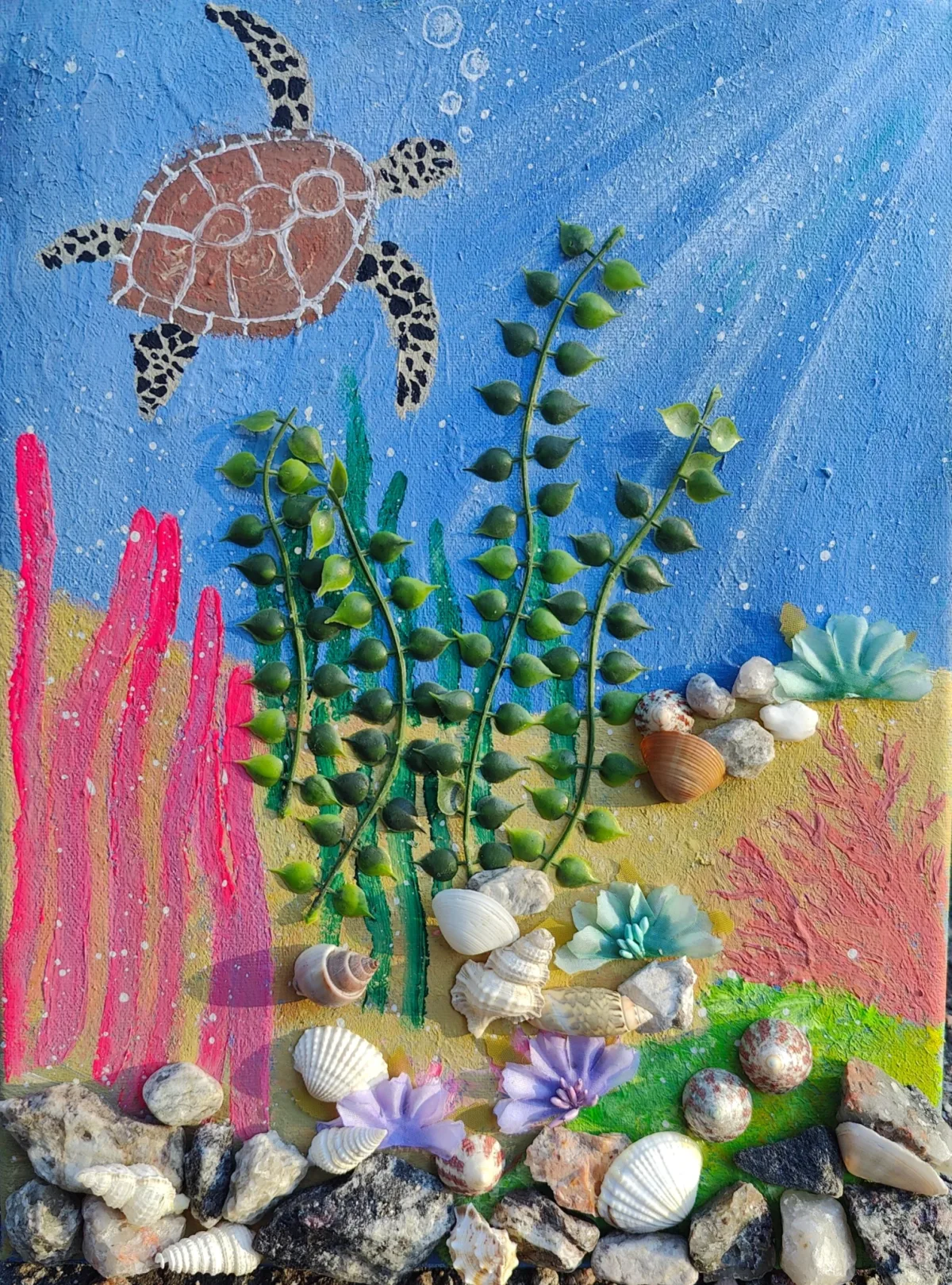 Turtle's Journey, an artwork by Juno