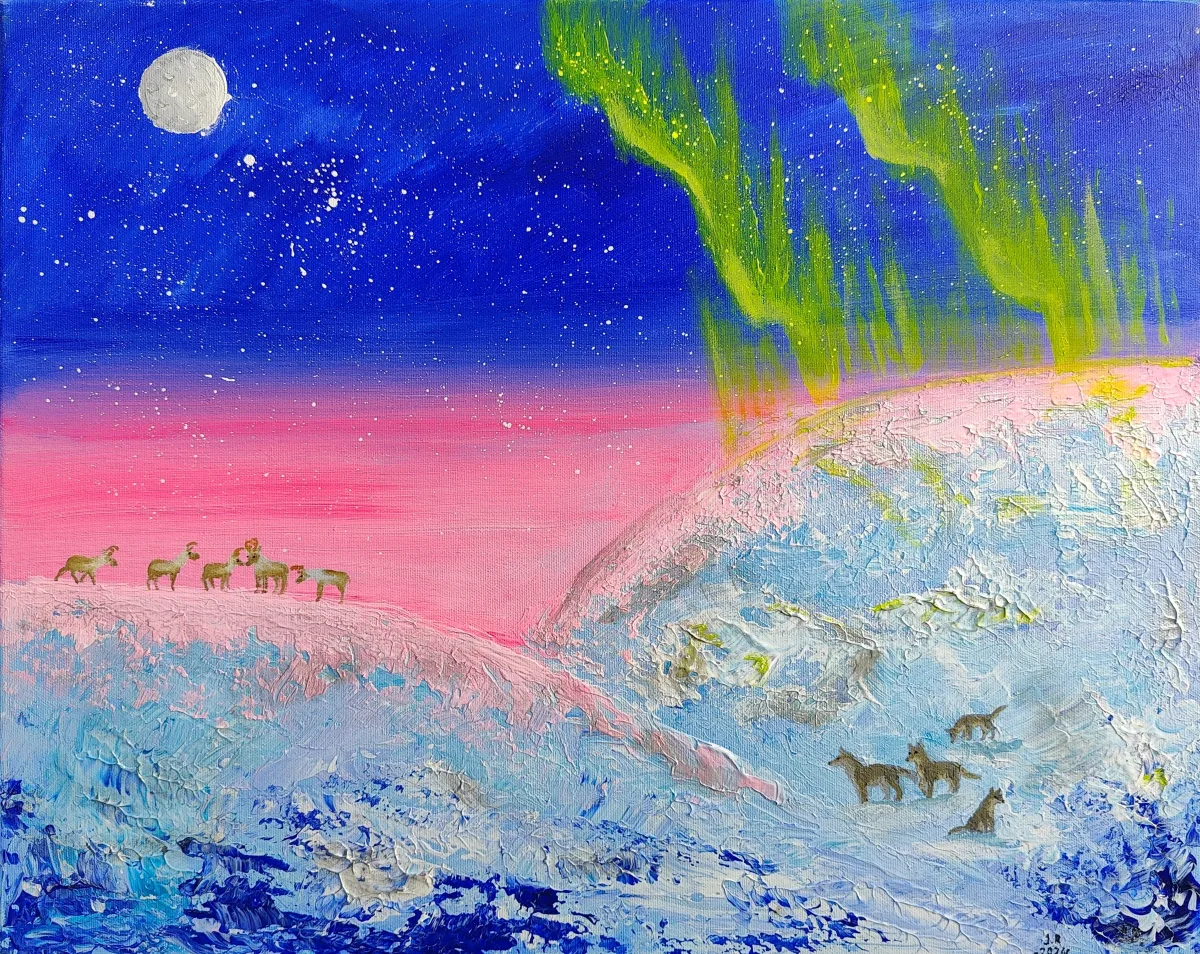 North's Sky Lights, an artwork by Juno