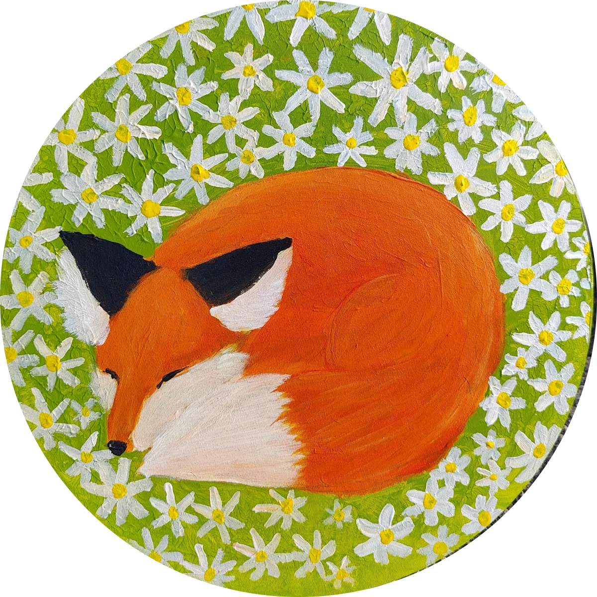 Sleeping fox, an artwork by Juno