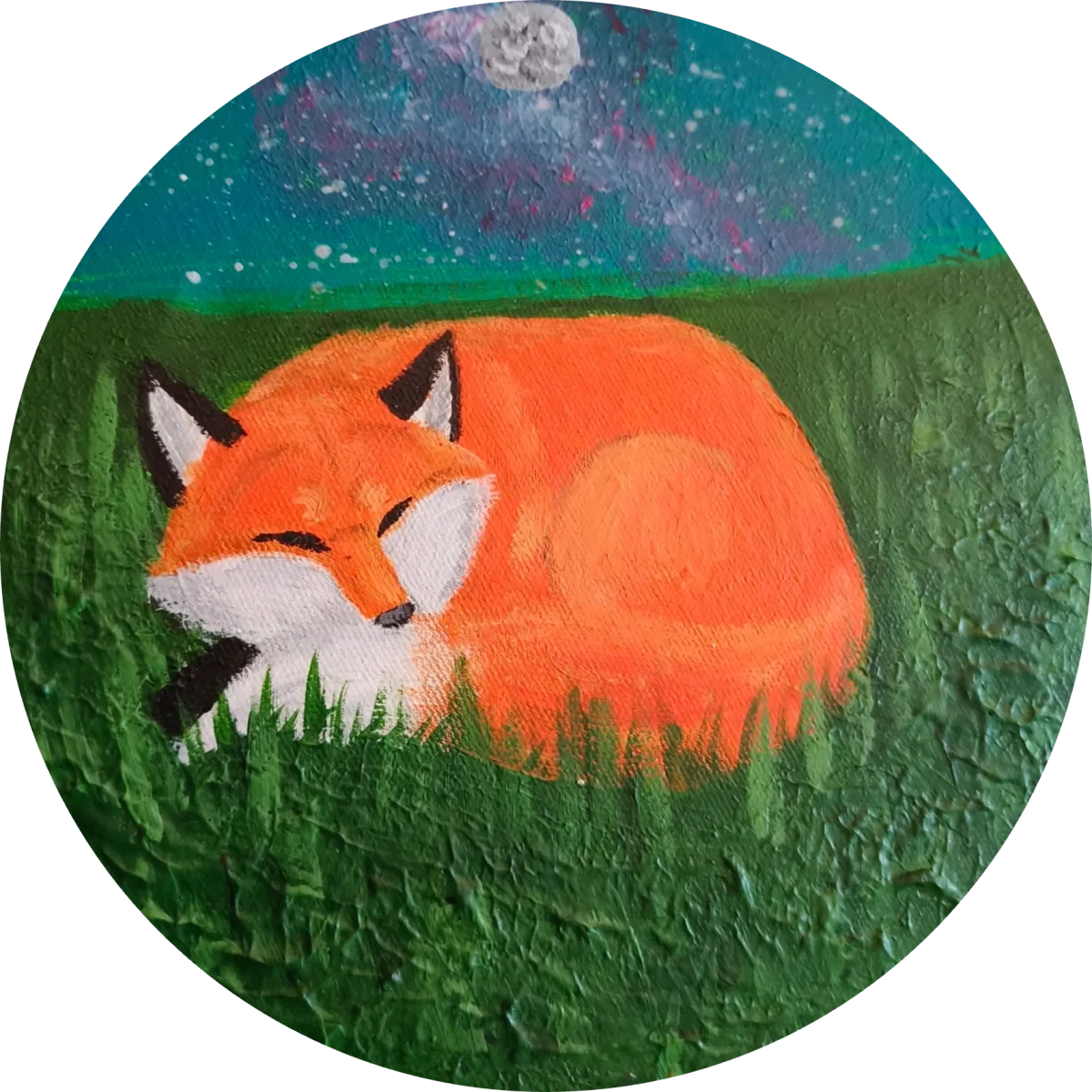 Foxes and Galaxies 1, an artwork by Juno