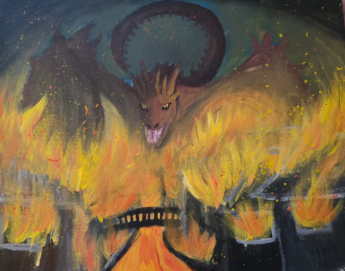 Only Ashes Remain, an artwork by Juno