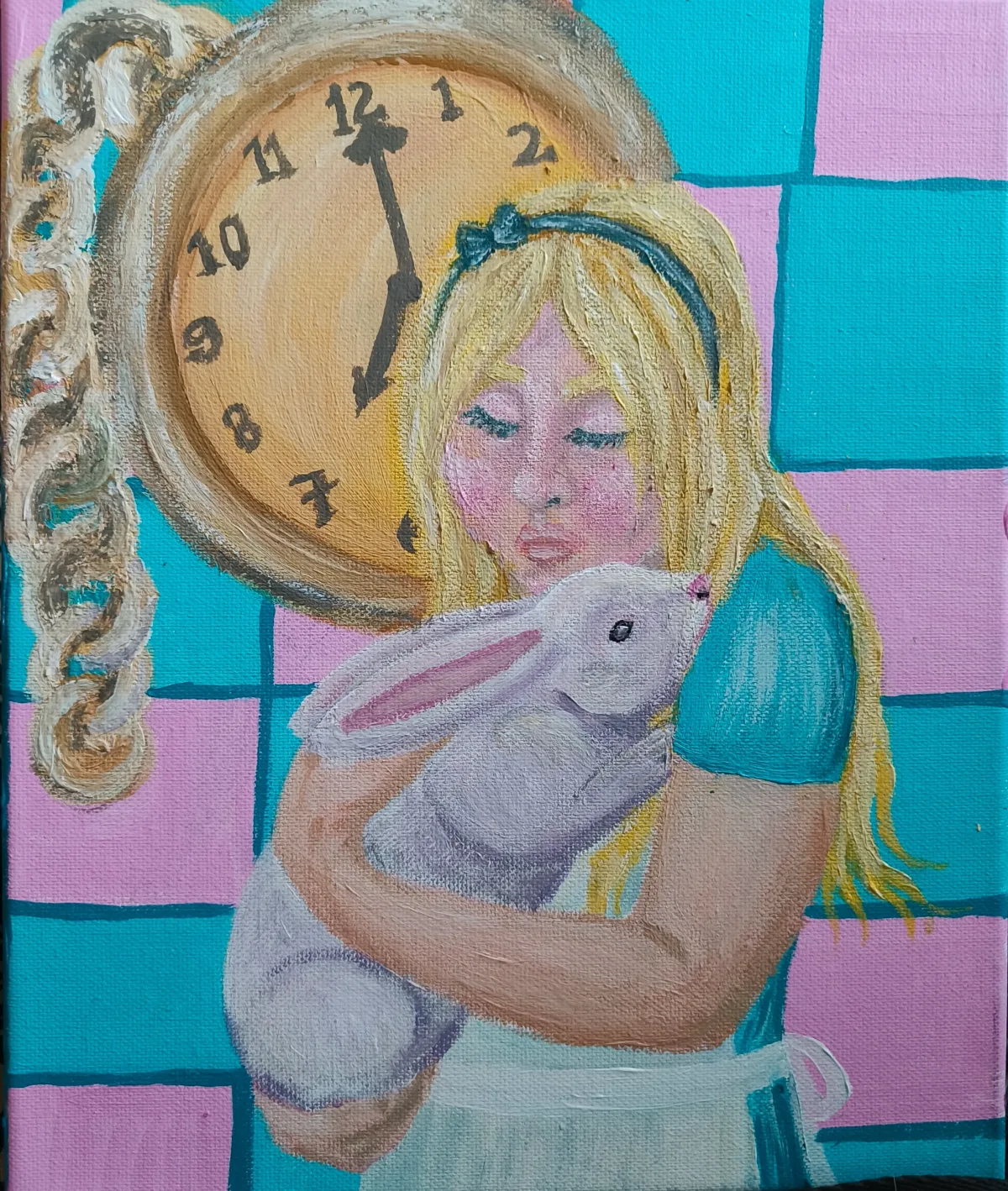 Alice and Rabbit, an artwork by Juno