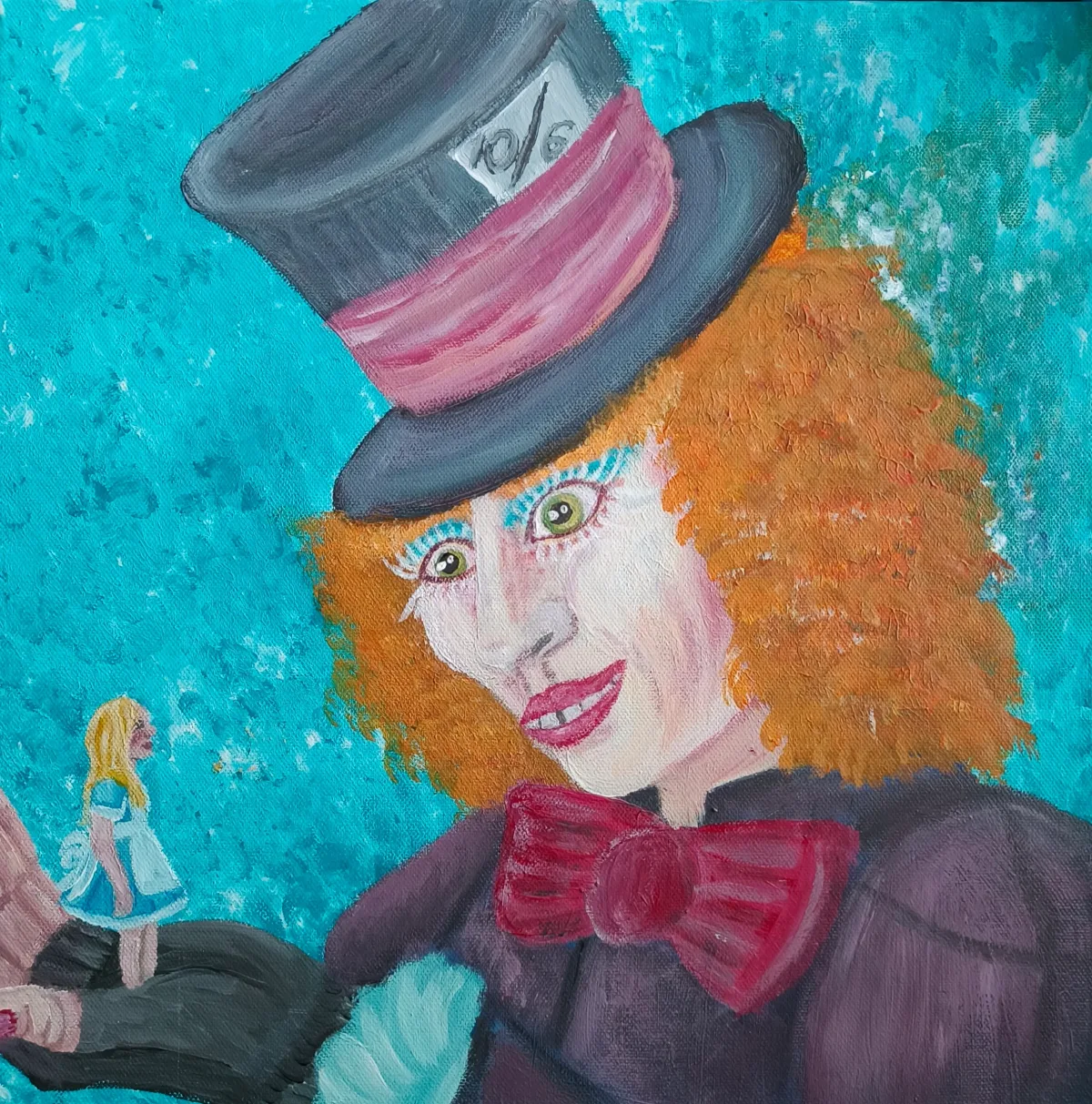 Alice and Mad Hatter, an artwork by Juno
